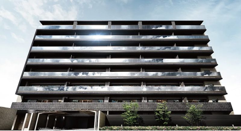 ファイル:プレサンス ロジェ 長居公園リーフォリア 外観完成予想図.png