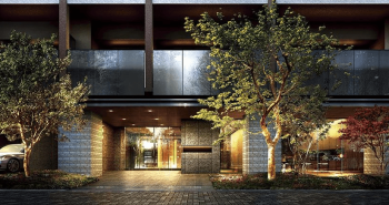 ルフォン上野公園 ザ・レジデンス　エントランスアプローチ完成予想CG