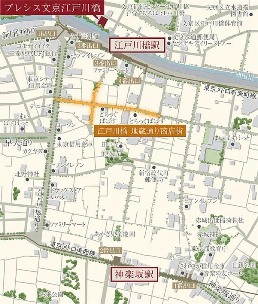 ファイル:現地案内図 江戸川橋 170515.jpg