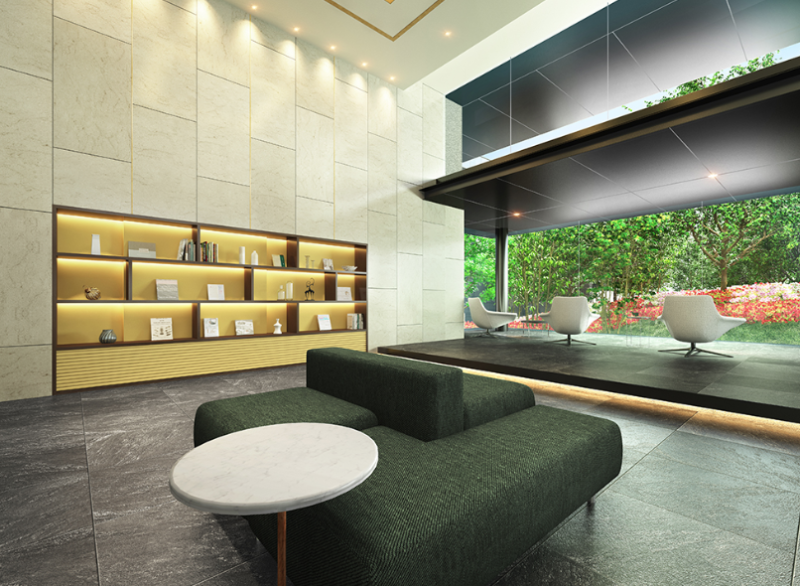 ファイル:クレストプライムレジデンス プロムナード七番街 ライブラリーラウンジ完成予想図.png