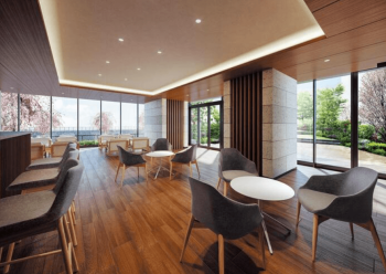 サーパス ザ・タワー宇都宮　オーナーズサロン完成予想図（キッチン付サロン）