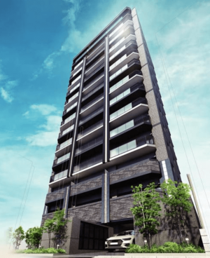 プレサンス ロジェ 栄三丁目　外観完成予想図