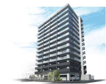 ヴェルディ・ステーションテラス牛田新町　外観完成予想図