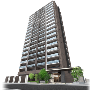 クレアネクスト古国府ザ・タワー　外観完成予想図