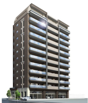 クレアホームズ南常三島 ザ・レジデンス　外観完成予想図2