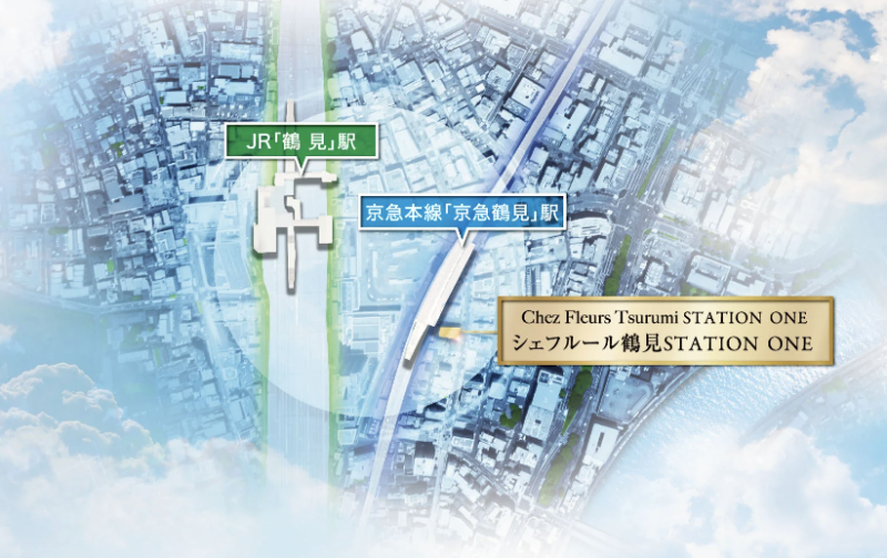 ファイル:シェフルール鶴見STATION ONE 周辺写真CG合成.png