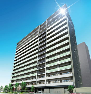 エスリード草津本陣邸　外観完成予想CG1