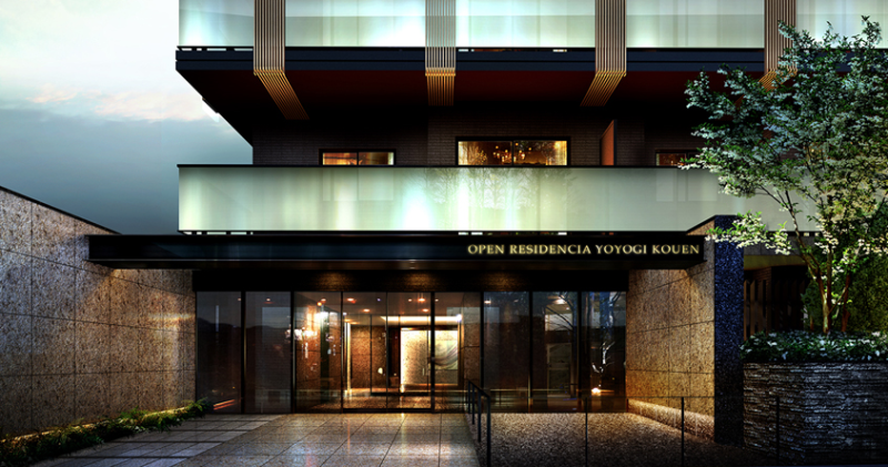 ファイル:オープンレジデンシア代々木公園 エントランスアプローチ完成予想CG.png