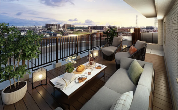 ガーラ・レジデンス八潮　ルーフバルコニー完成予想図