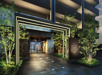 クレアホームズ祇園 ザ・レジデンス　エントランスアプローチ完成予想図