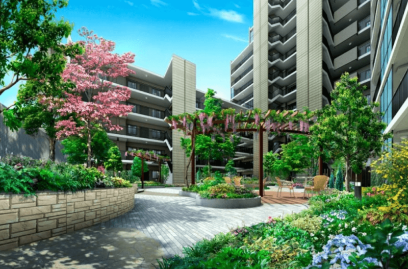 ファイル:ライオンズ守山マークヒルズ コミュニティガーデン完成予想CG.png