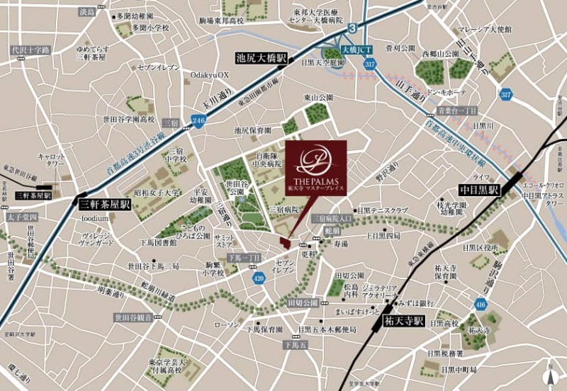 ファイル:現地案内図 世田谷161028.jpg