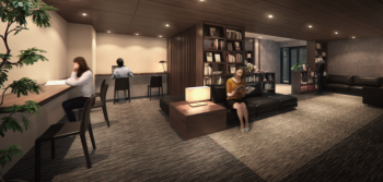 エイリックタウン二日市 湯町の杜　オーナーズライブラリー（キッズスペース有り）完成予想CG