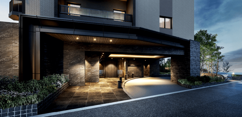 ファイル:プレシス阿倍野阪南町イースト エントエランスアプローチ完成予想図1.png