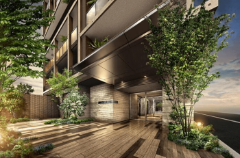 レ・ジェイド名古屋駅直通3分プロジェクト（仮称）　エントエランスアプローチ完成予想図