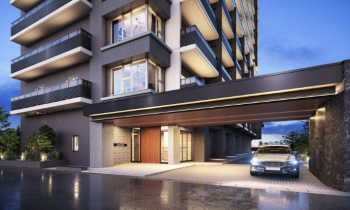 グラディス富山 碧ノ杜　エントランスアプローチ（西側）完成予想図