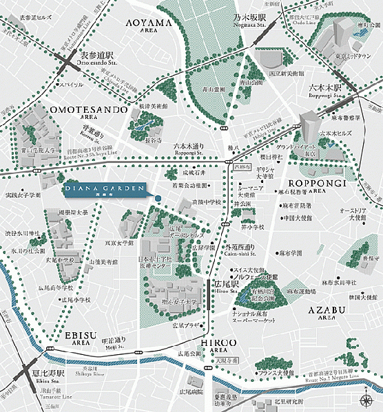 ファイル:現地案内図 西麻布 161202.gif