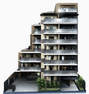 オープンレジデンシア東京尾久　外観完成予想図