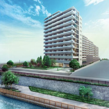 バウス西大島　外観完成予想CG1