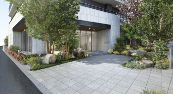 ブランシエラ川口 The Airy Site　エントランスアプローチ完成予想CG