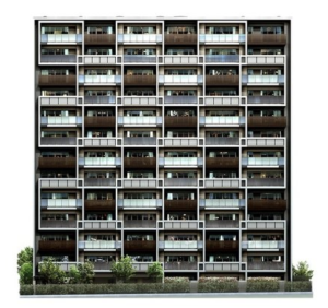 プレミストあすとテラス　外観完成予想図