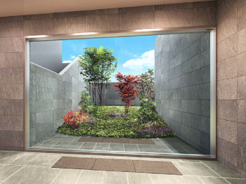 ユニハイム泉佐野駅前通り　ブライトガーデン完成予想図