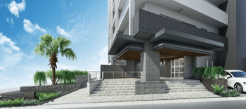 ヴェルディ北長瀬駅前　エントランスアプローチ完成予想図