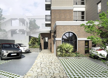 ウィングシャトー寄宮ブルーム　エントランスアプローチ完成予想図2