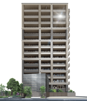 クリオ 渡辺通サザンマークス　外観完成予想図