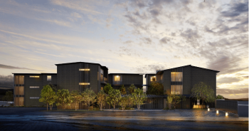 グラン レ・ジェイド 鎌倉材木座 璃久　外観完成予想図1