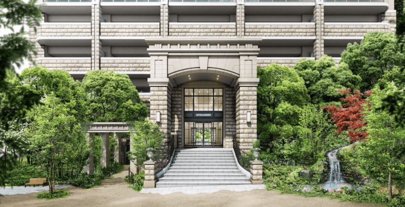 ファイル:リバーガーデン上町一丁目 エントランスアプローチ完成予想図.png