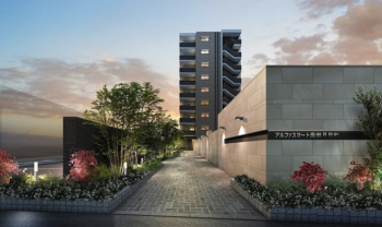 アルファスマート海田月見町　エントランスアプローチ完成予想CG