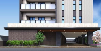 パークホームズ札幌大通東 ザ レジデンス　エントランスアプローチ完成予想CG