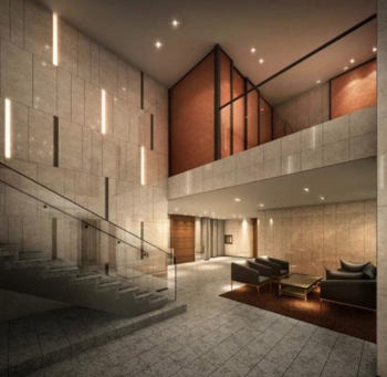アネシア本山 THE GRAND RESIDENCE　エントランスホール完成予想CG