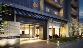 ウィザースレジデンス浜野駅前II　エントエランスアプローチ完成予想図