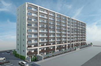 クリーンリバーフィネス月寒ミッドステージ　外観完成予想CG2