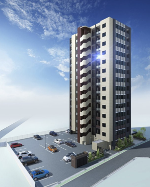 グランドキャッスル葛原グランツ　外観完成予想図