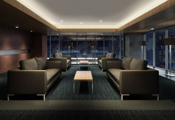 サンリヤンJR久留米駅前　ラウンジ完成予想CG