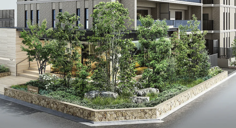 ファイル:ザ・ライオンズ南浦和 エントエランスアプローチ完成予想図.png