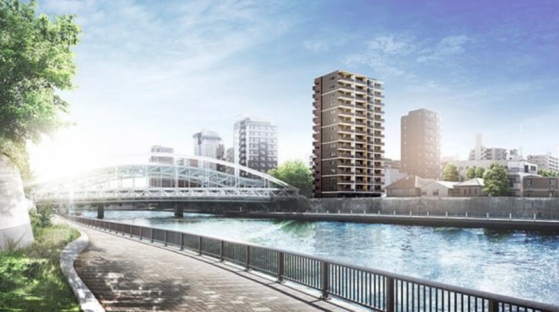 ファイル:デュフレ南千住リバーサイド 外観完成予想CG（リバービュー）.png