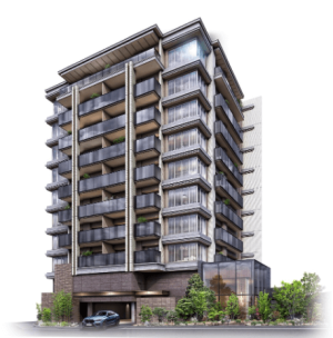 レ・ジェイド箕面船場 ノースレジデンス　外観完成予想図1