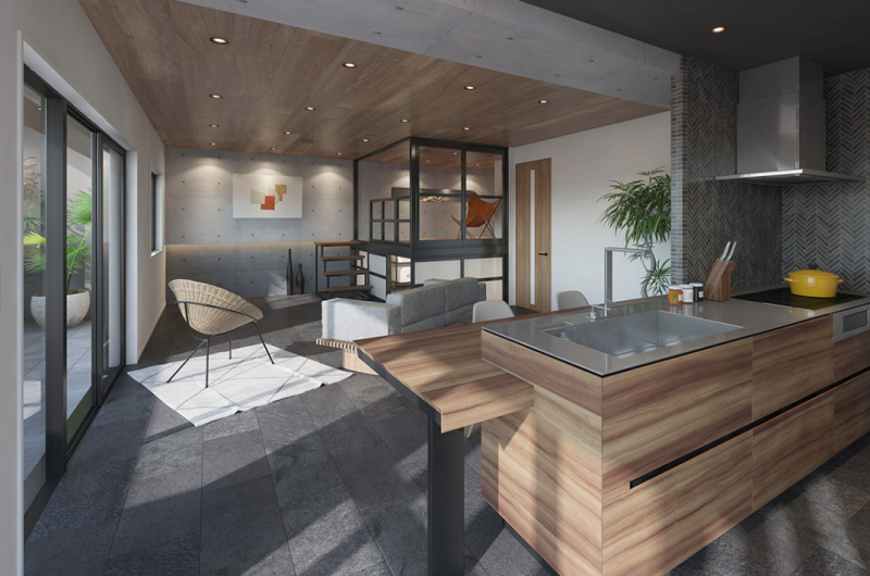 ファイル:アソシア テラス 高宮 室内イメージCG2.png