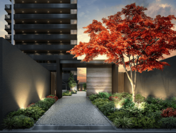 オープンレジデンシア今池　エントエランスアプローチ完成予想図