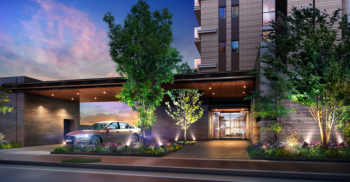 プレイズ旭前　エントランスアプローチ完成予想CG