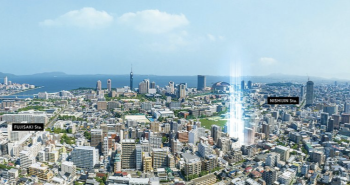 （仮称）グランフォーレマンション西新プロジェクト　周辺航空写真