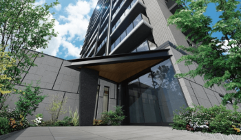 オープンレジデンシア渡辺通南　エントエランスアプローチ完成予想図