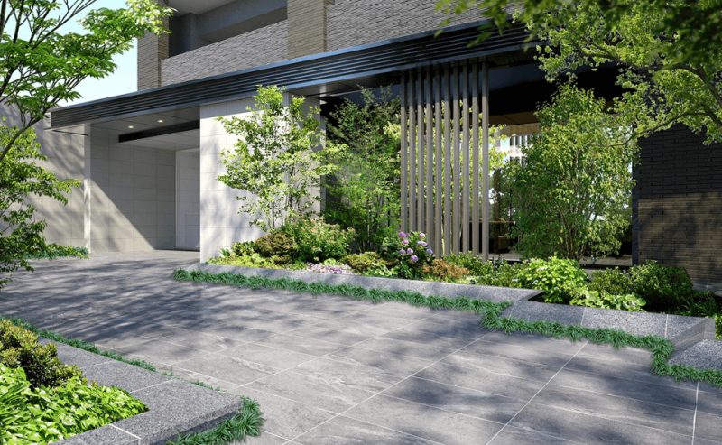 ファイル:シエリア本郷駅前 エントエランスアプローチ完成予想図.png