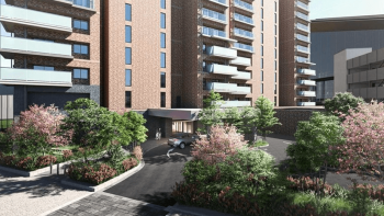 レ・ジェイド北海道ボールパーク　車寄せ完成予想CG