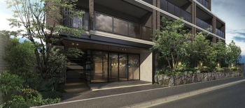 グランフォーレ春日宝町　エントランスアプローチ完成予想図