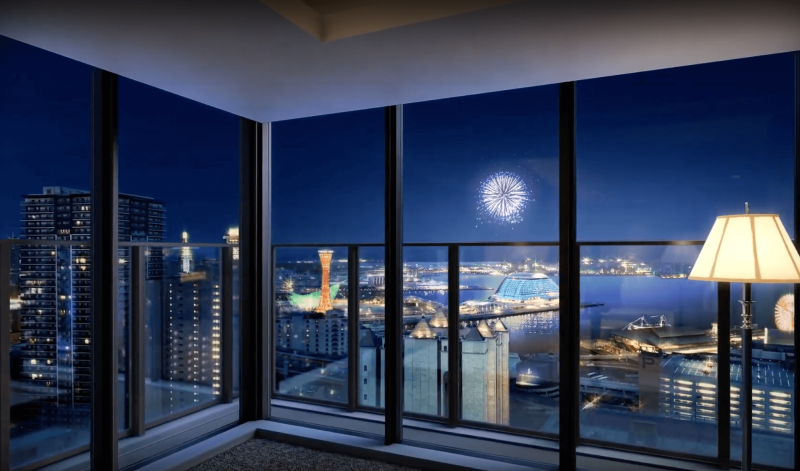 ファイル:ザ・パークハウス 神戸タワー スカイラウンジ(眺望)完成予想CG.png